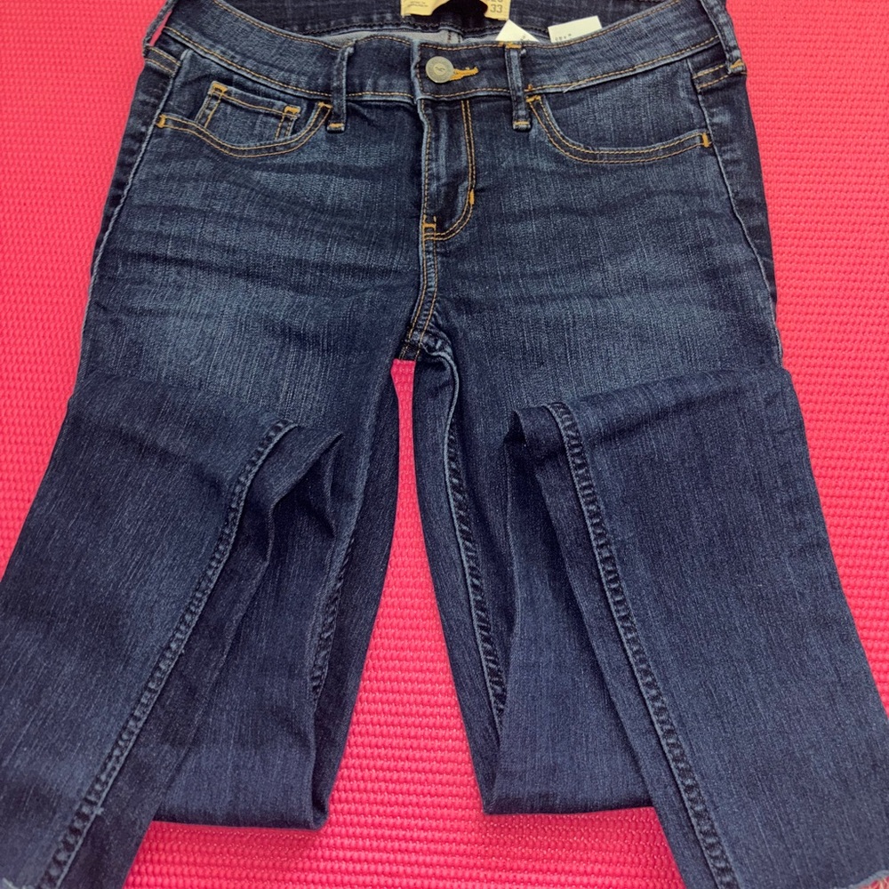 Hollister Dark Blue Skinny Leg Jeans